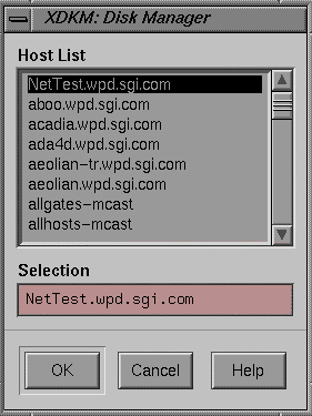 Figure 2-19 xdkm Host Search Dialog