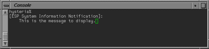 Figure 7-1 Displaying a Message in the Console Window