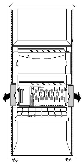 Figure 1-2 Removing the Plastic End Caps