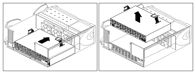 Figure 5-15 Removing the Origin200 Server Power Supply