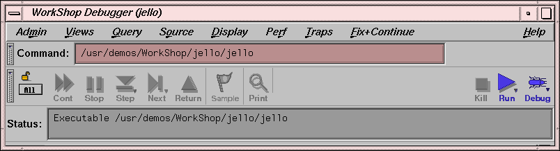 The Main View Window Control Panel