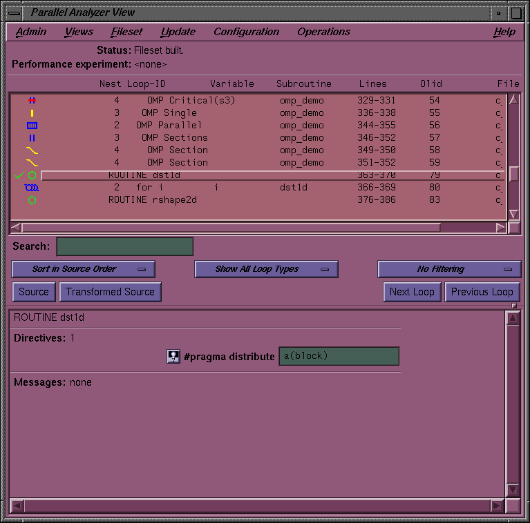 #pragma distribute Directive and Text Field