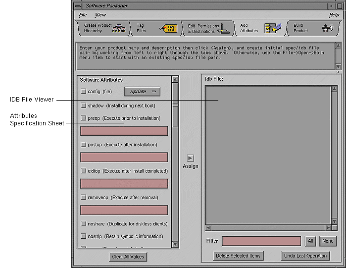 Figure 6-1 The Add Attributes Worksheet