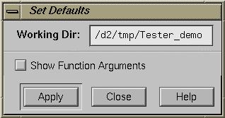 “Set Defaults” Dialog Box