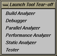 Launch Tool Submenu