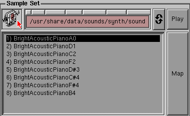 Figure 1-4 The Sample Section of the Oscillator Control Panel