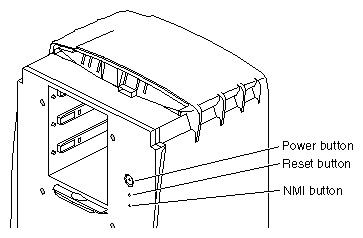 Figure 8-4 Locating the NMI Button