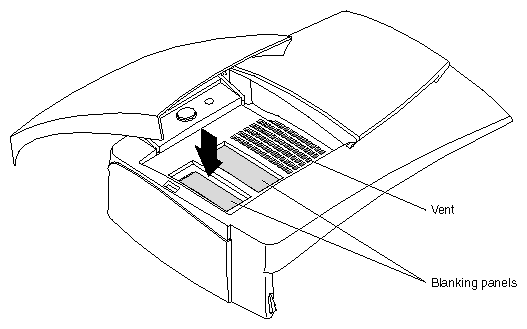 Figure 7-10 Pushing the Blank Panel Free