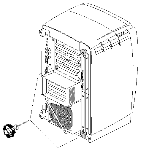 Figure 5-6 Removing the XIO Module Screws