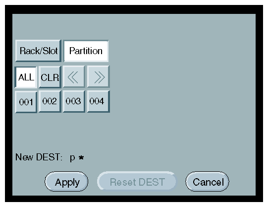 All Partitions Selected Window