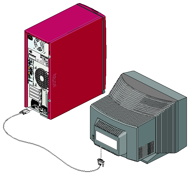 Connecting the Monitor 
Cable