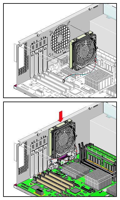 Installing the Replacement Exhaust Fan