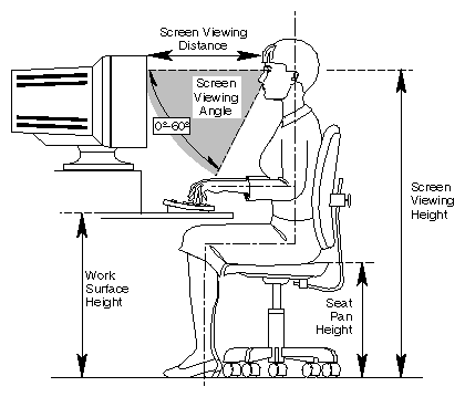 Basic Parameters of Visual Display Terminal Workstation Adjustment (Adapted From ANSI/HFS 100-1988) 