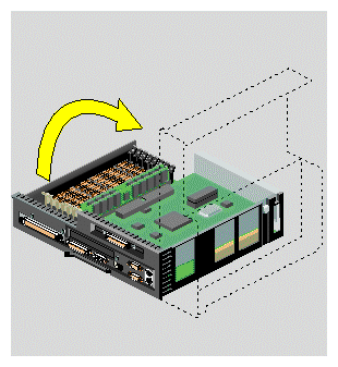 Returning the System Module to Its Upright Position