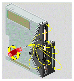 Removing the Screws from the Faceplate