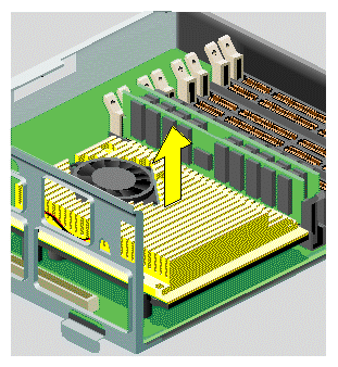 Removing the R12000class CPU Module