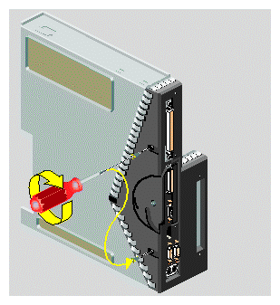 Replacing Two Screws on the Faceplate