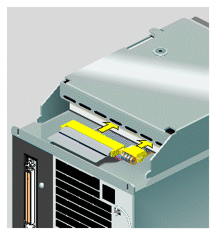 Reconnecting the SCSI and Power Cables