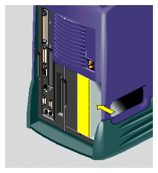 Removing the Panel from the Optional Drive bay