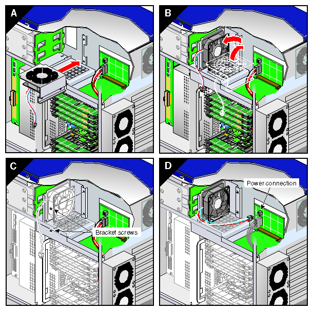 Installing the Hard Disk Drive Fan