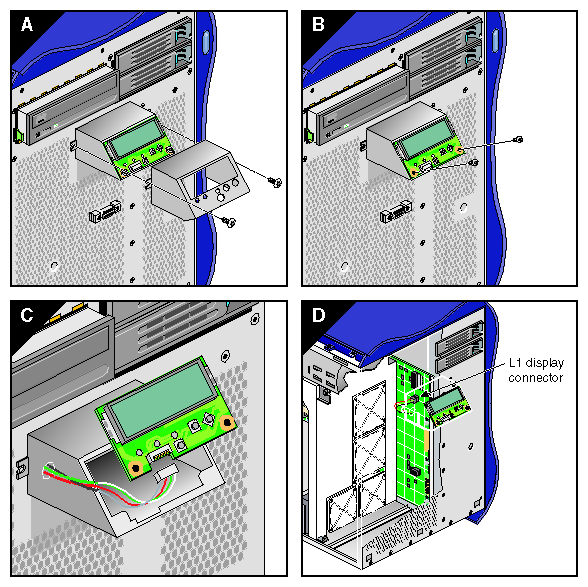 Removing the L1 Display Cable