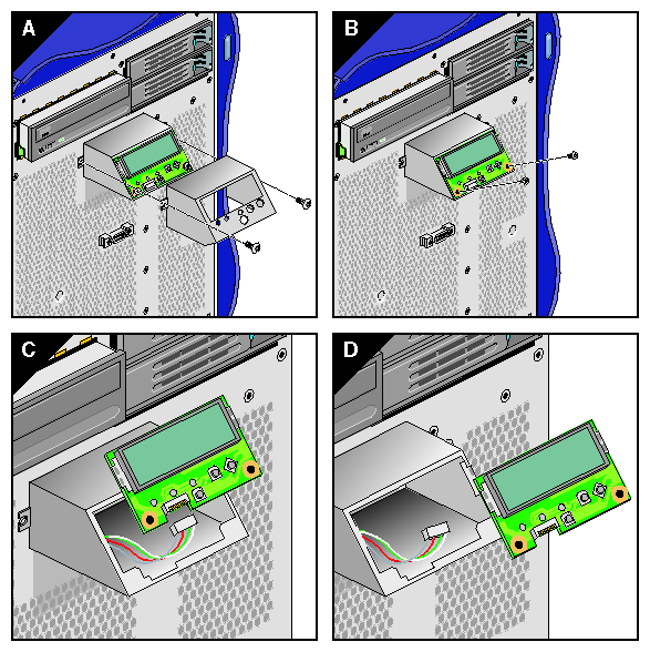 Removing the L1 Display Board