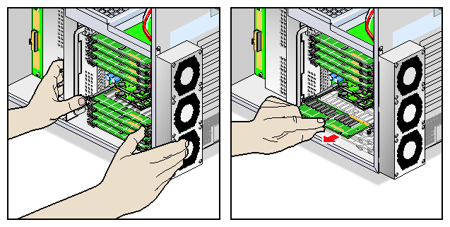 Removing a DIMM