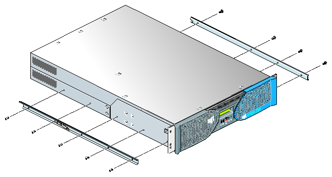 Attaching Chassis Rails to the Module Chassis