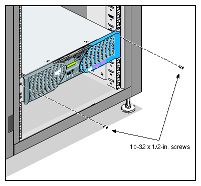 Securing the Module to the Rack