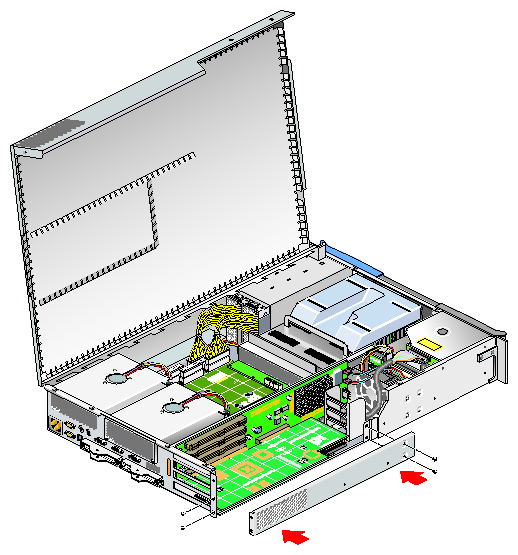 Replacing the Lower PCI/PCI–X Support Bracket