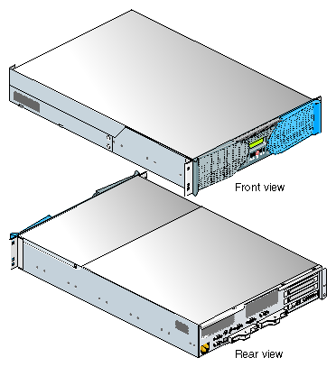 Front and Rear Views of Compute Module