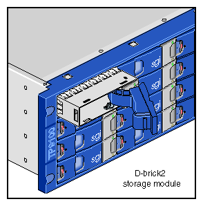 Inserting the Disk Drive Module in a D-brick2 