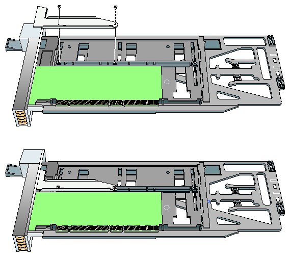 Installing the Bracket to Secure a Half-height PCI Card