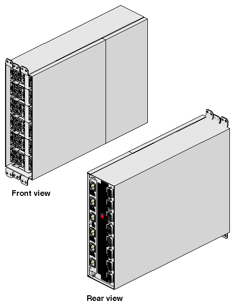 Front and Rear Views of Power Bay