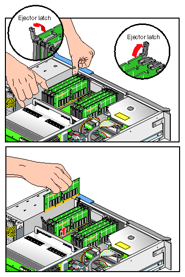 Removing a DIMM