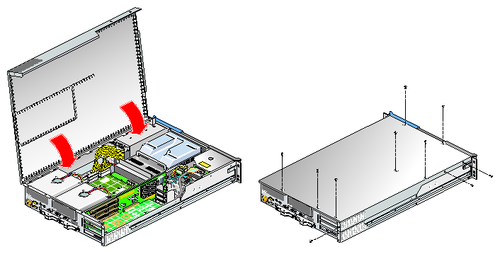 Closing and Replacing the Module's Top Cover