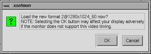 Load Confirmation Dialog Box