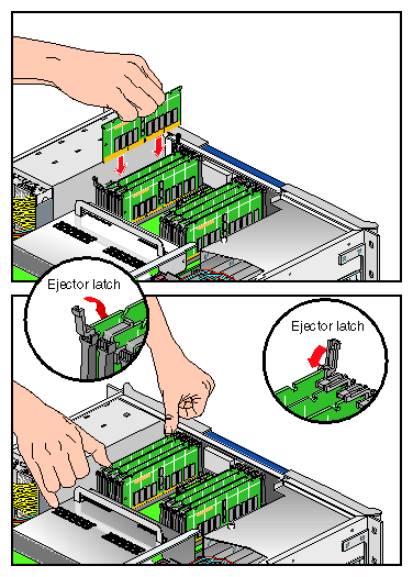 Inserting a DIMM