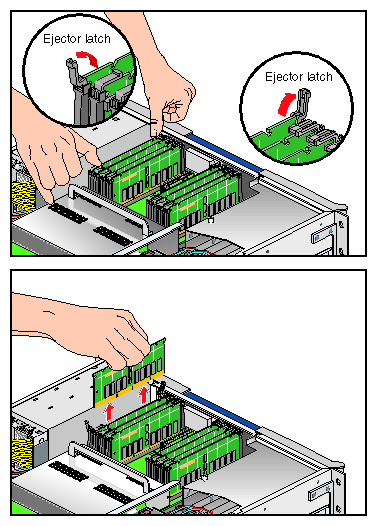 Removing a DIMM