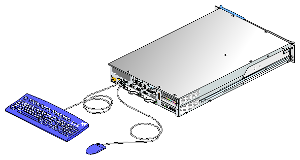 Connecting the K
eyboard 
and Mouse Cables