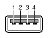 USB Type A Connector Pin Number Locations