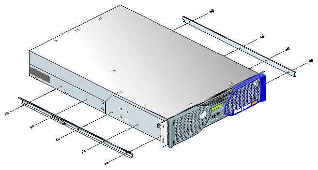 Attaching Chassis Rails to the Module Chassis