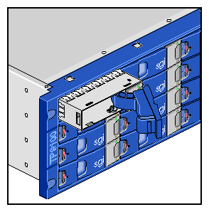 Inserting Disk Drive Module in D-brick2 